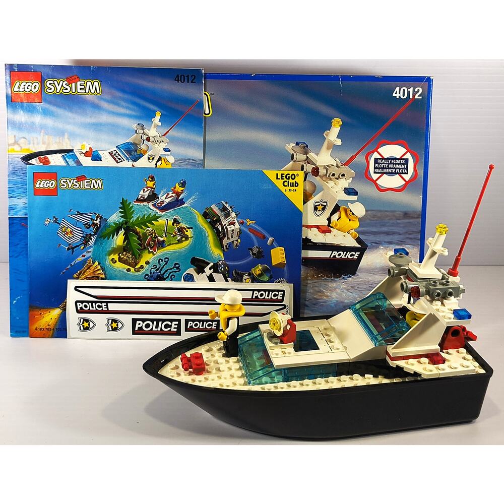 LEGO 4012 Systems WAVE COPS, Complete, Used, See Pics/Description.